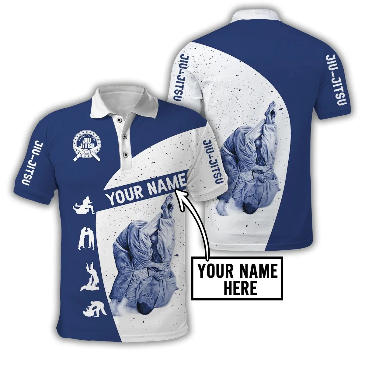 Men'S Fashion Names - Angepasst Name Jiu Jitsu 3D All