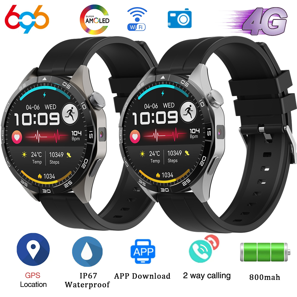 Men'S Fashion App - AMOLED-Bildschirm 4G Anruf Smart Watch Männer