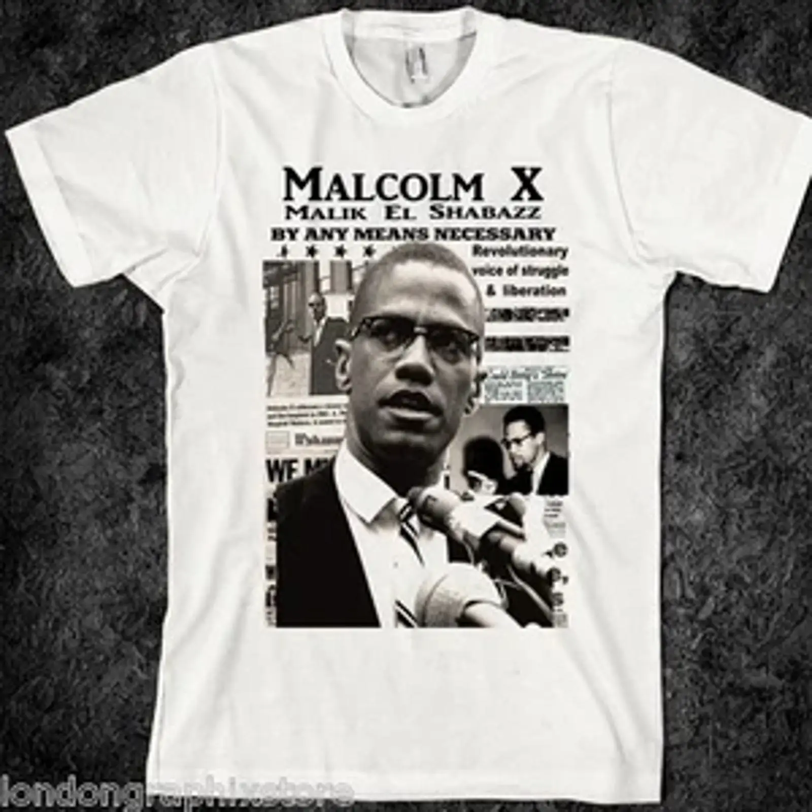 Men'S Fashion History - Malcolm X T-Shirt Black History Lives