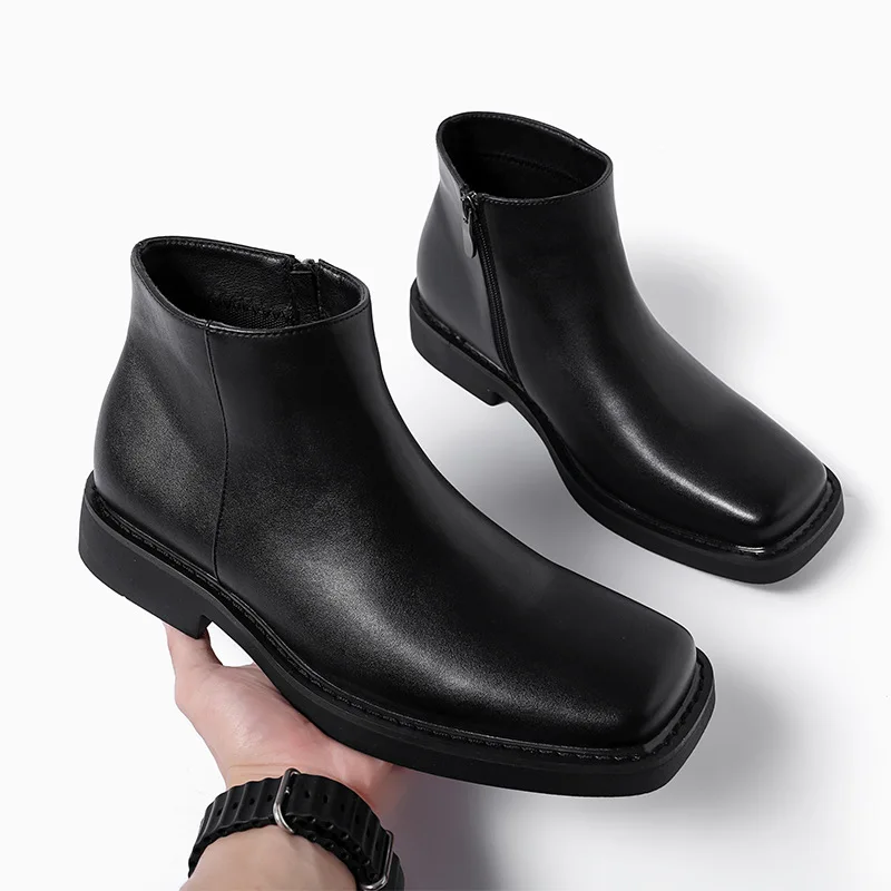 Men'S Fashion Formal - Schwarz Neue Mode Männer Casual Leder