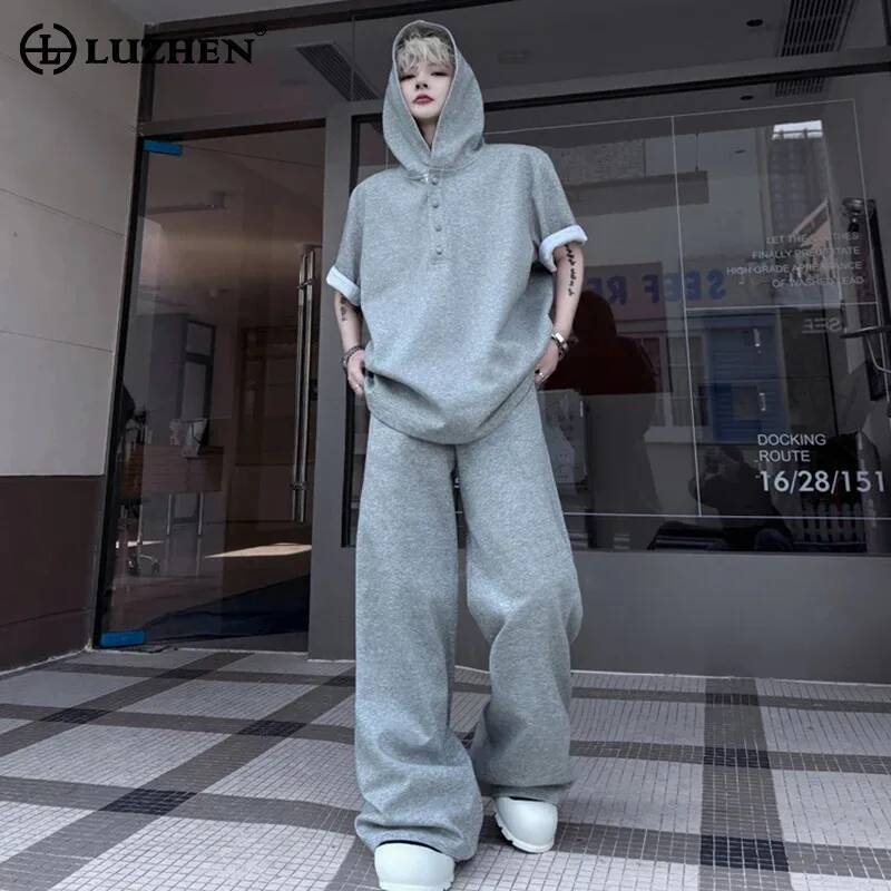 Men'S Fashion Loose Pants - LUZHEN Original Tops Sleeve 2026 Kurze