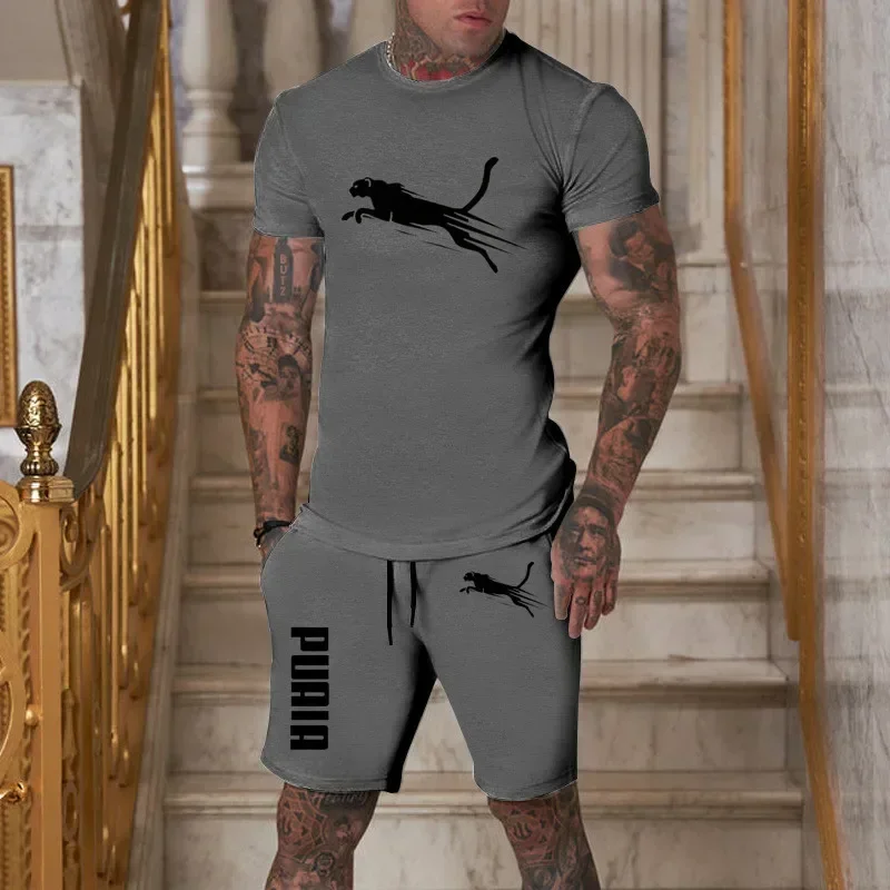 Men'S Fashion And Style - 2026 Trendiges Mode-Freizeit-Sommer-Outdoor-Sportset: Atmungsaktives T-Shirt und