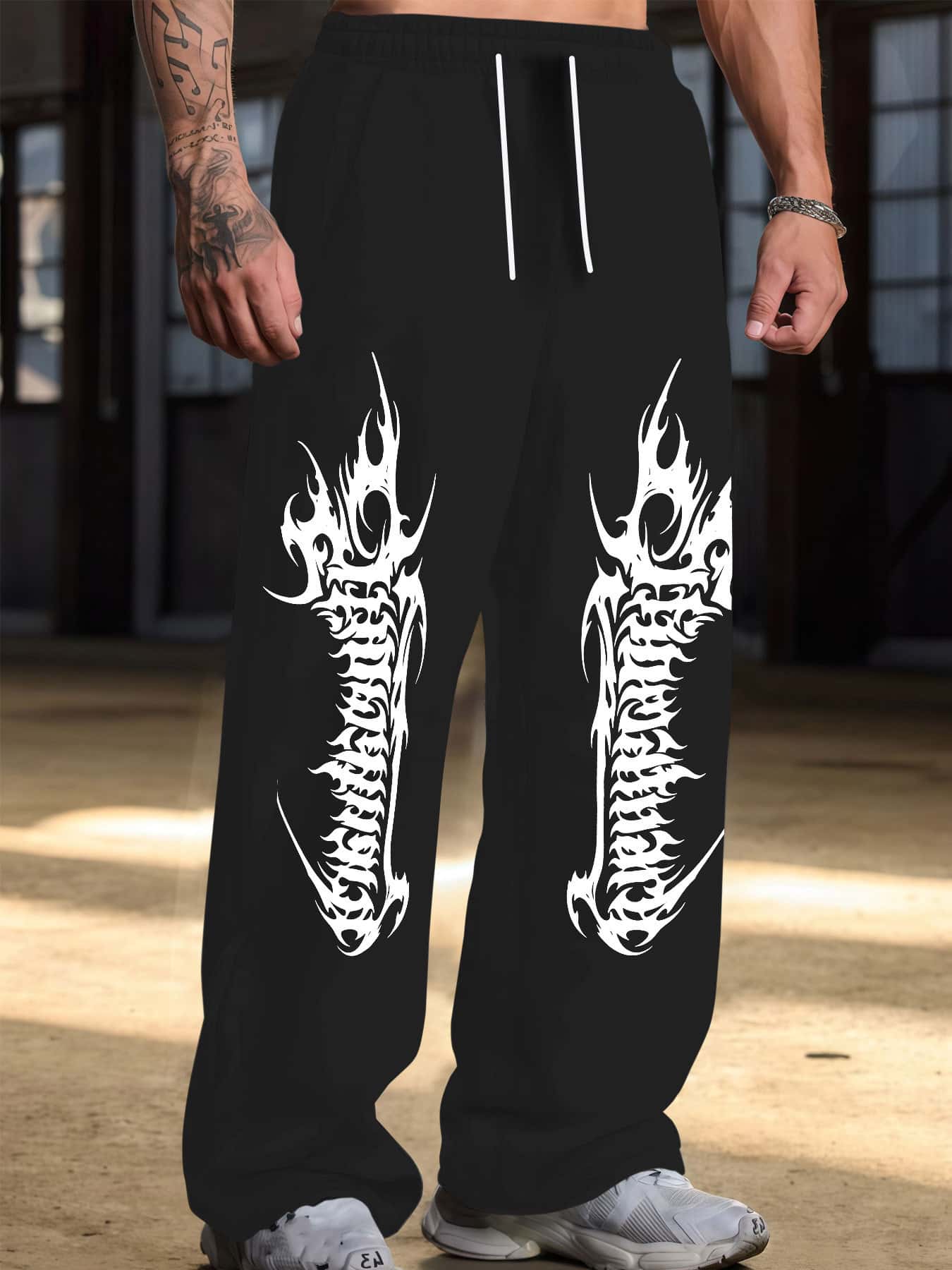 Men'S Dress Pants Fashion - Gothic-Mode, Straßentrend, Herren- und Damen-Plus-Size-Hosen, locker