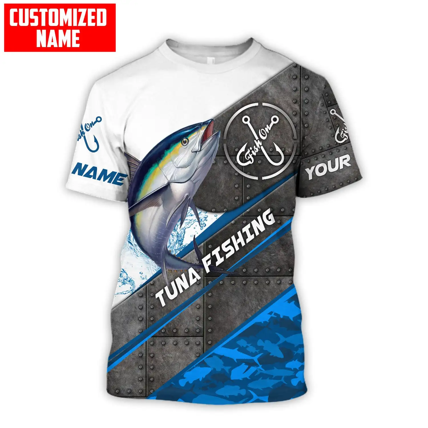 Men'S Fashion Names - Thunfisch/Marlin Angeln Individuelles Name 3D Gedruckt