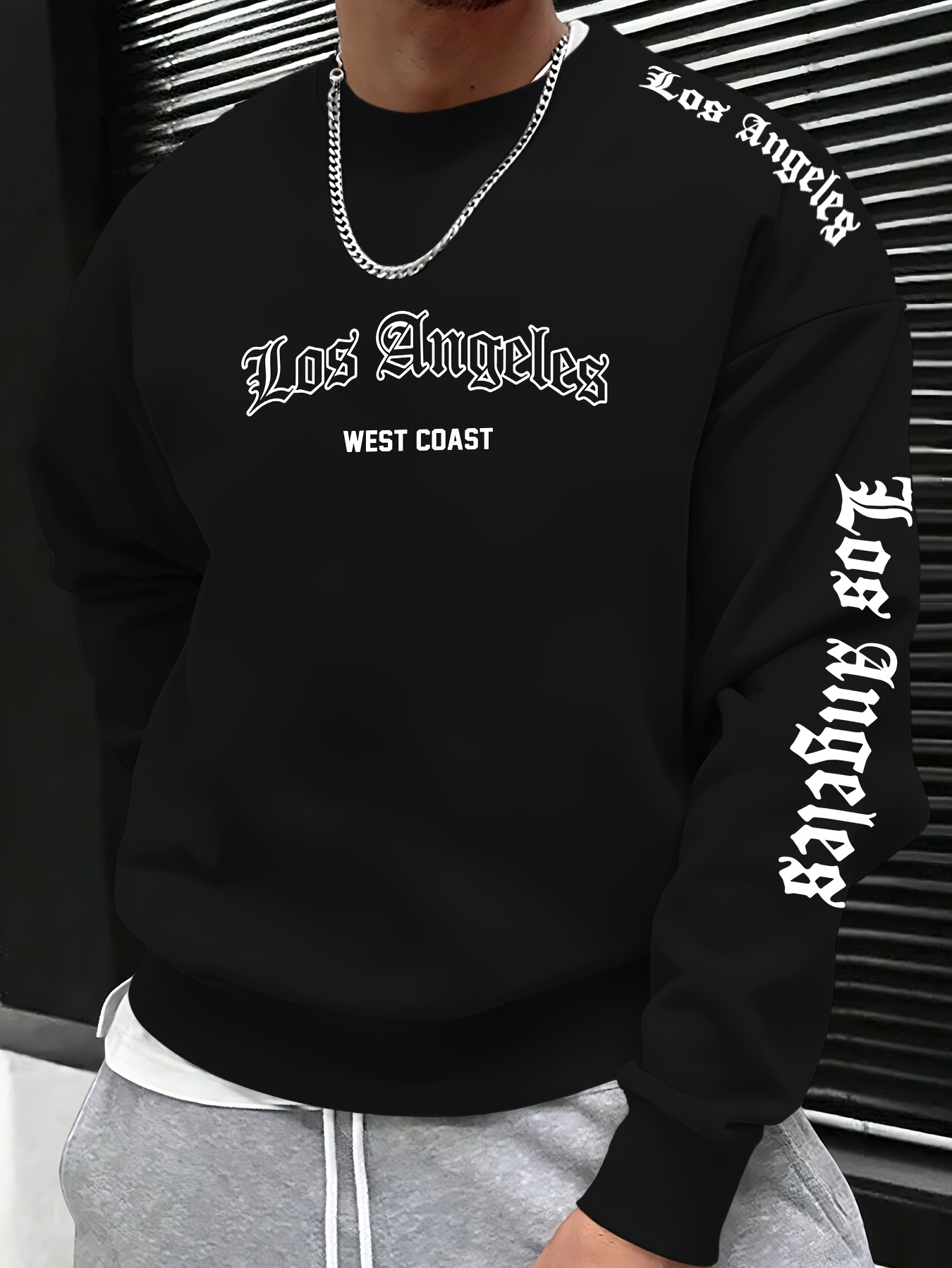 Men'S Tops Fashion - 2026 Herbst/Winter Herren Rundhals-Sweatshirt mit Buchstabendruck