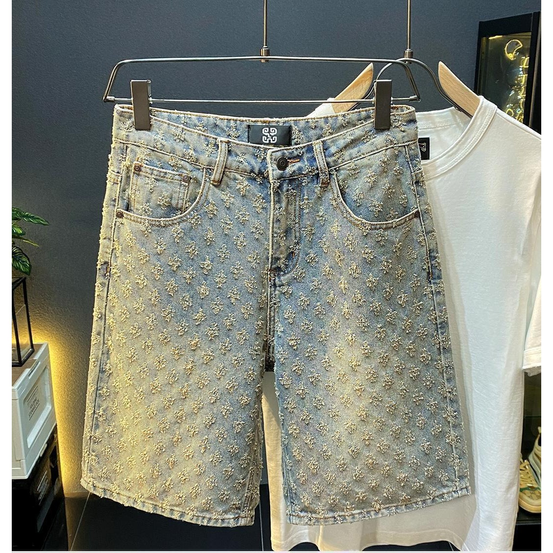 Men'S Fashion Loose Pants - Sommer High-Street Denim-Shorts für Herren, Lässige