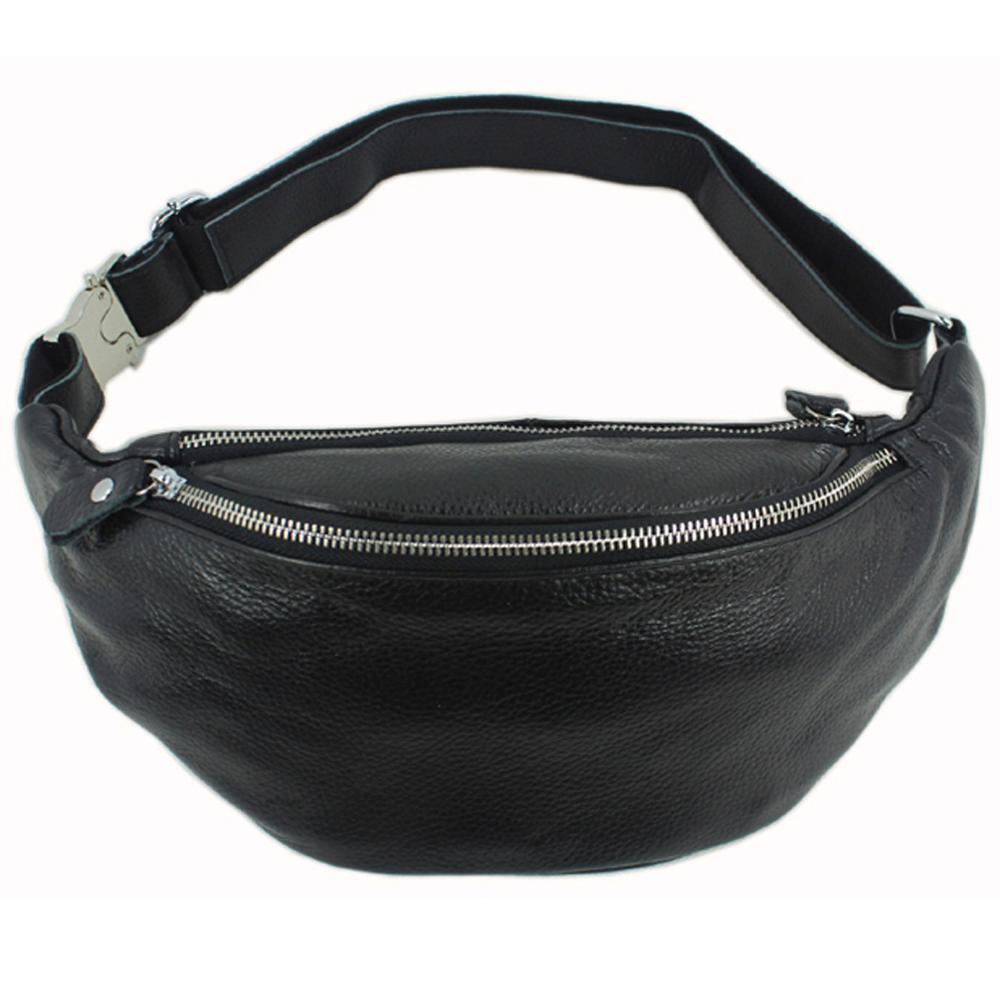 Leather Belt Braided - Modische Echtleder-Gürteltasche für Herren, Bauchtasche, Ledergürteltasche,