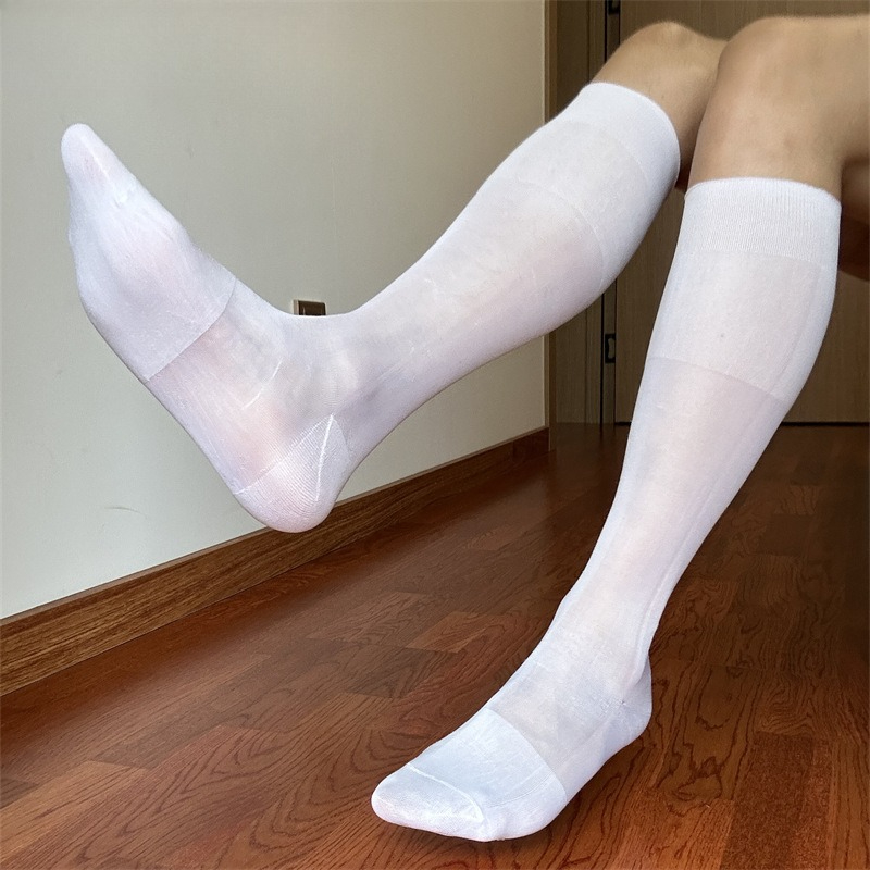 Men'S Fashion Formal - Neue männer kniehohe weiße socken männer