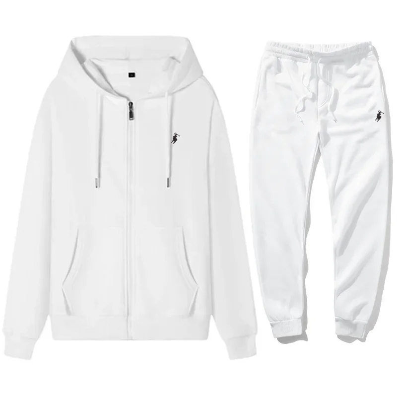 Mens Fashion Zip Up - 2026 Herren Klassisches Hoodie-Sportanzug-Set Herbst Winter