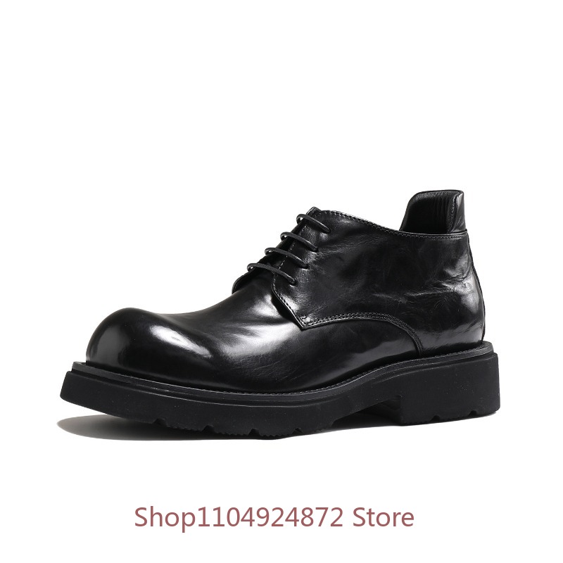 Men'S Fashion Formal - Luxuriöse Modische Runde Derby-Schuhe für Herren