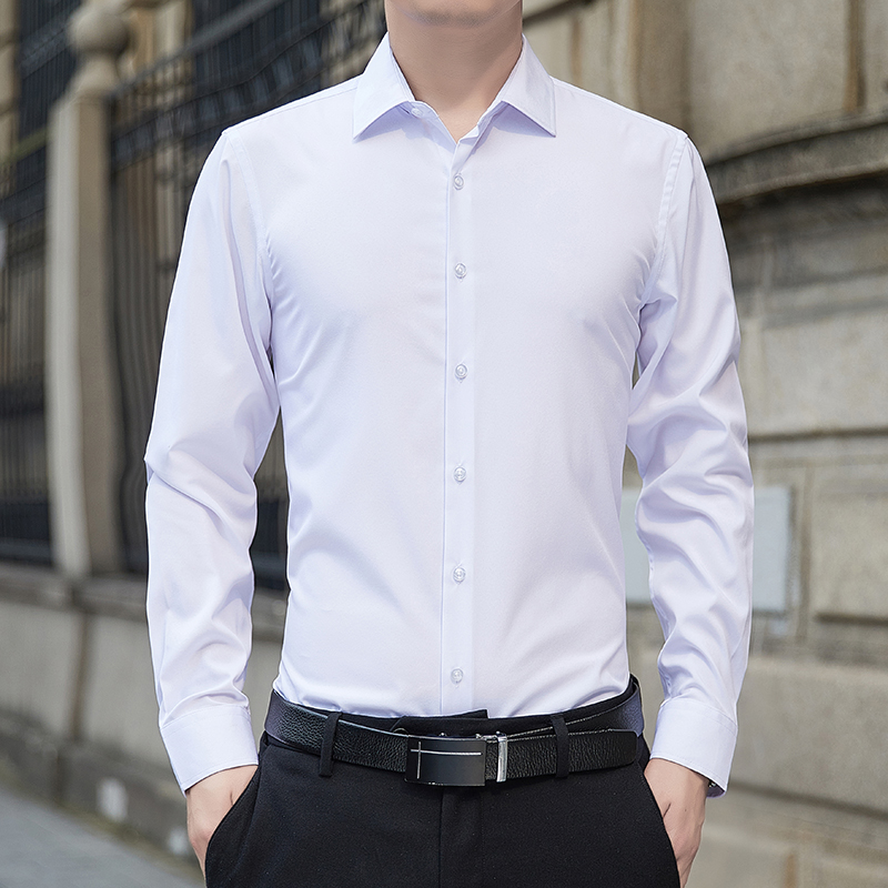 Men'S Fashion Formal - Neue Übergrößen-Herrenhemden in Unifarben, Modische Klassische