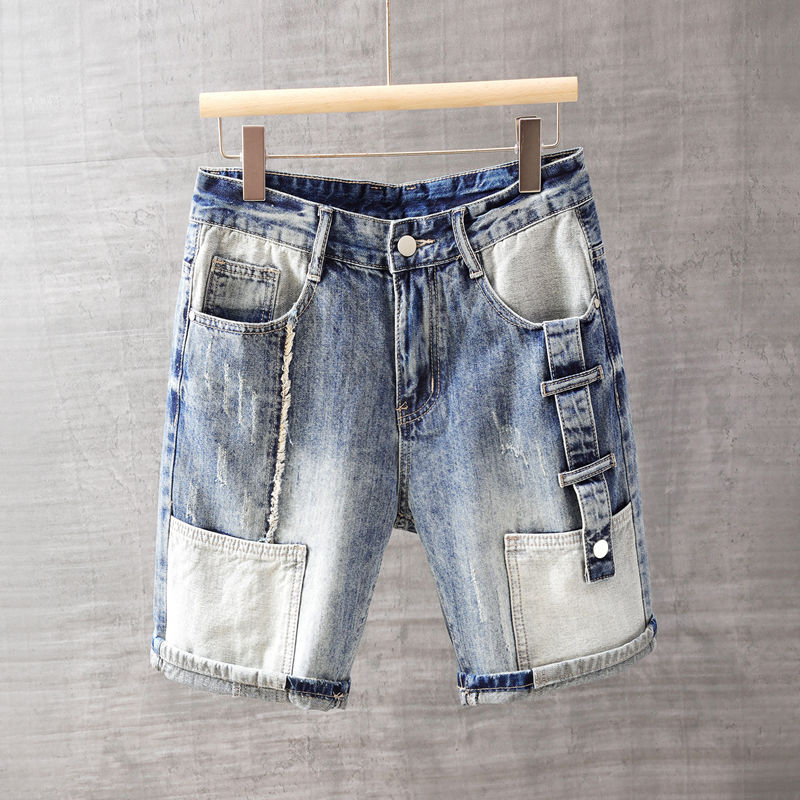 Men'S Fashion Loose Pants - Männer Kurze Jeans Hosen mit Taschen