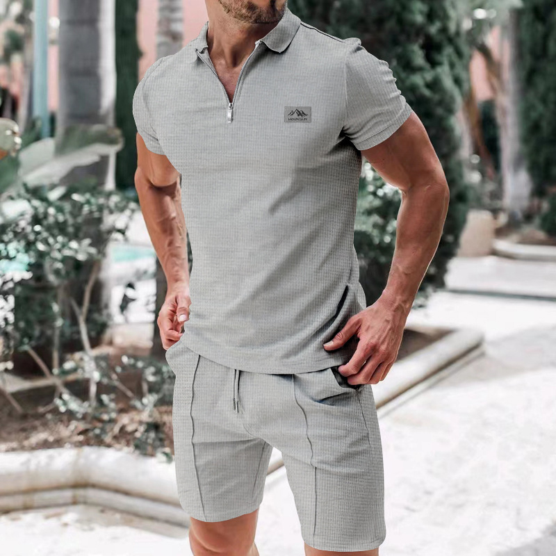 Mens Fashion Zip Up - 2026 Neues Herren-Anzug-Set im europäischen Stil