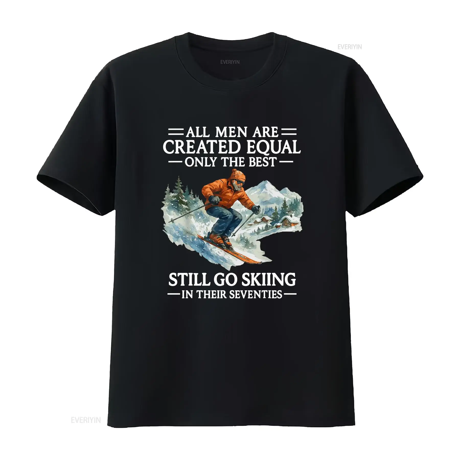 Men'S Fashion For 70 Year Old - 70. Geburtstag Skifahrer-T-Shirt für Männer, 70