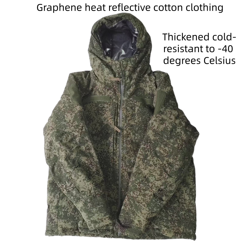 Mens Fashion Zip Up - Russische taktische Baumwolljacke, winddicht, wasserdicht, warm,