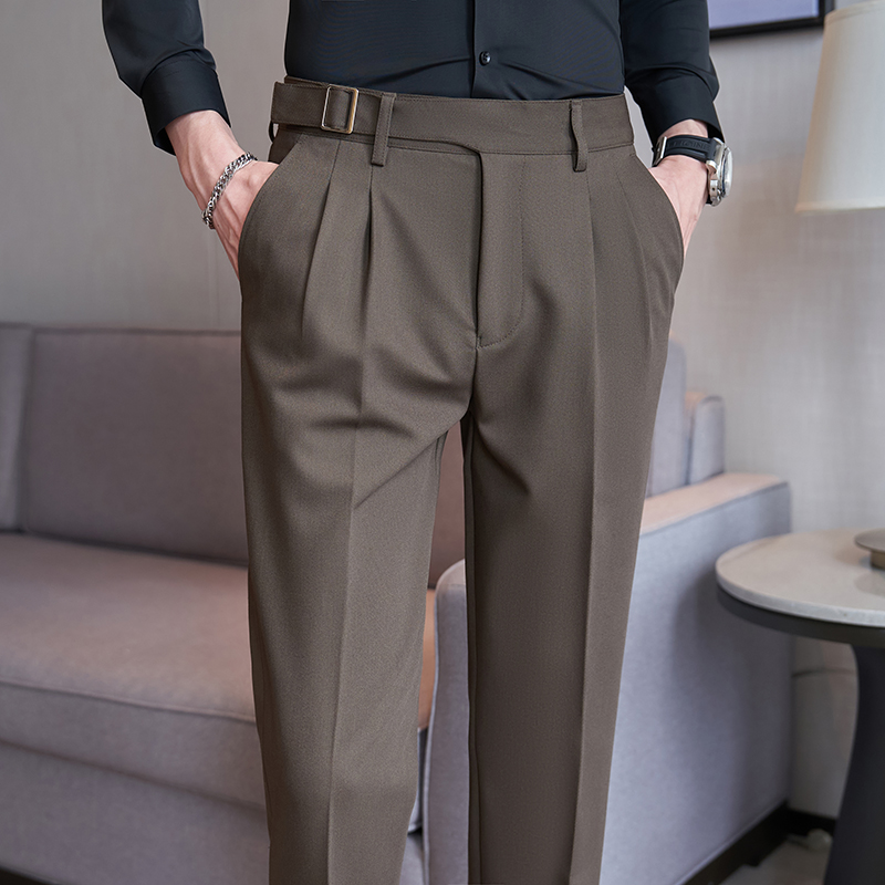 2026 Neue schwarze Anzughose f – Men'S Fashion Khaki Pants Bewertung und Preis