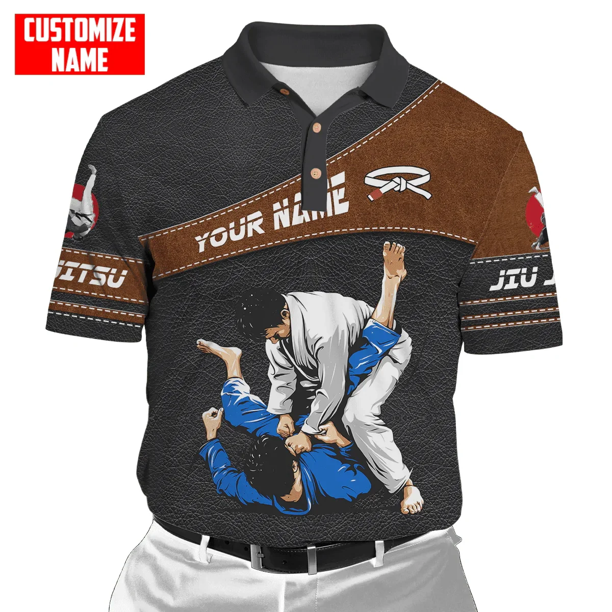 Angepasst Name Jiu Jitsu 3D Al – Men'S Fashion Names Bewertung und Preis