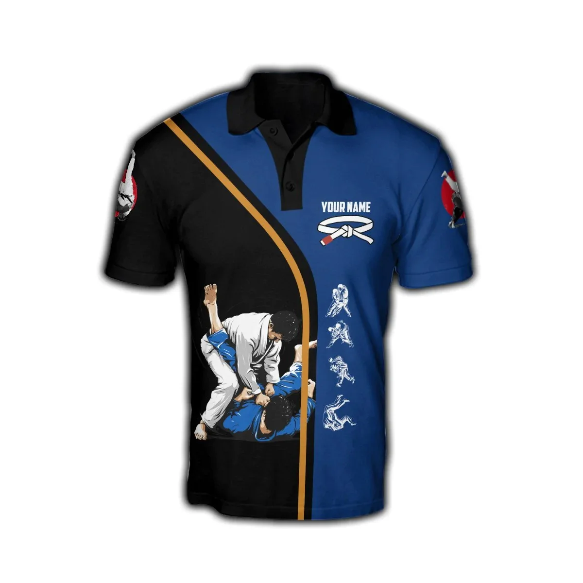 Angepasst Name Jiu Jitsu 3D Al – Men'S Fashion Names Bewertung und Preis
