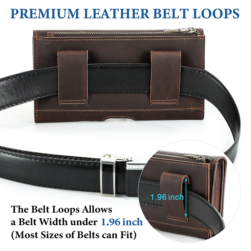 Rindsleder Hüft tasche Telefon – Leather Belt Braided Bewertung und Preis