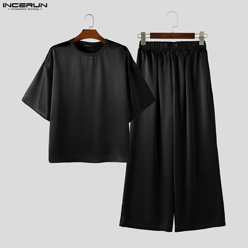INCERUN Herren-Sets, einfarbig – Men'S Fashion Loose Pants Bewertung und Preis
