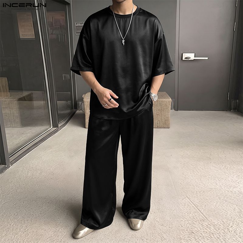 INCERUN Herren-Sets, einfarbig – Men'S Fashion Loose Pants Bewertung und Preis