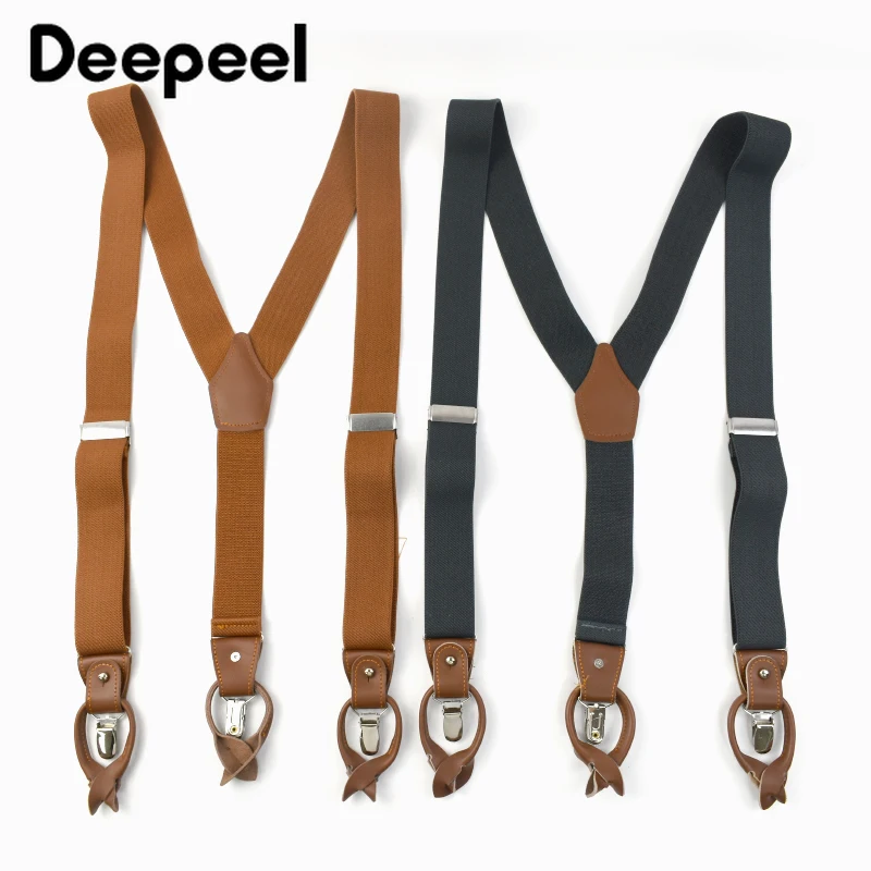 Deepeel 3,5 x 125 cm Hosenträg – Suspenders Clip Men Bewertung und Preis