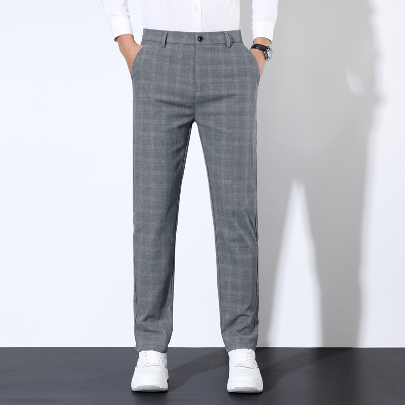 Baumwolle Plaid Gestreiften Kl – Men'S Dress Pants Fashion Bewertung und Preis