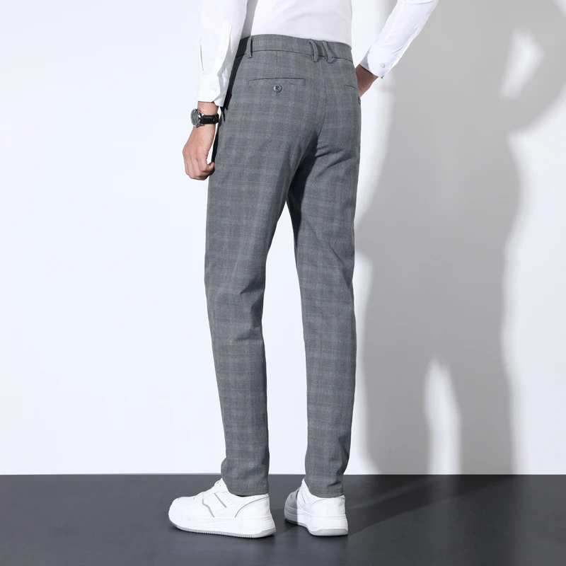 Baumwolle Plaid Gestreiften Kl – Men'S Dress Pants Fashion Bewertung und Preis