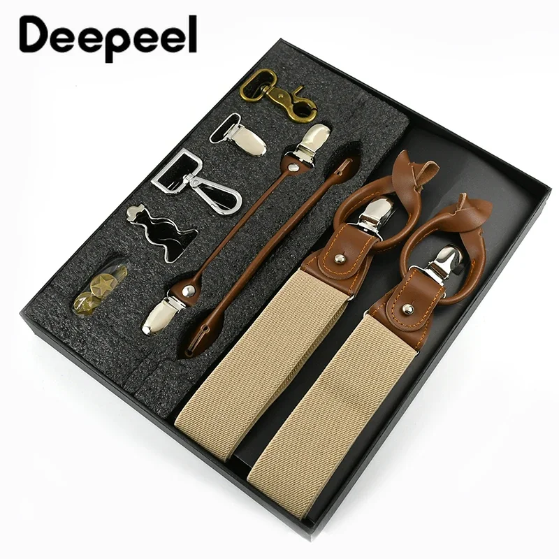 Deepeel 1Set 3,5*125cm Busines – Suspenders Clip Men Bewertung und Preis