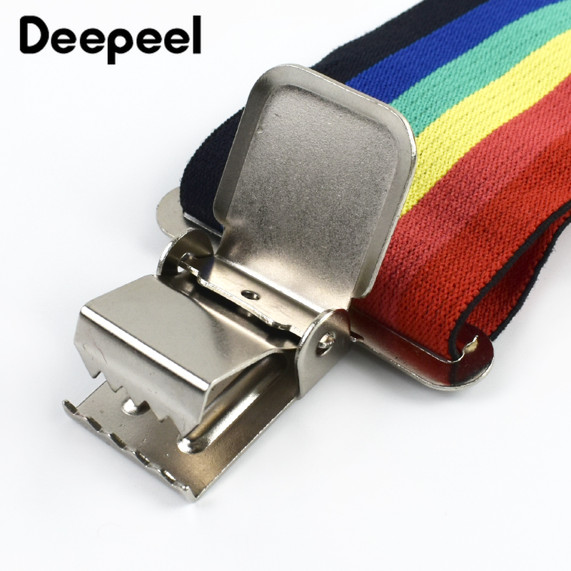 1Pc 5cm Breite Regenbogen männ – Suspenders Clip Men Bewertung und Preis