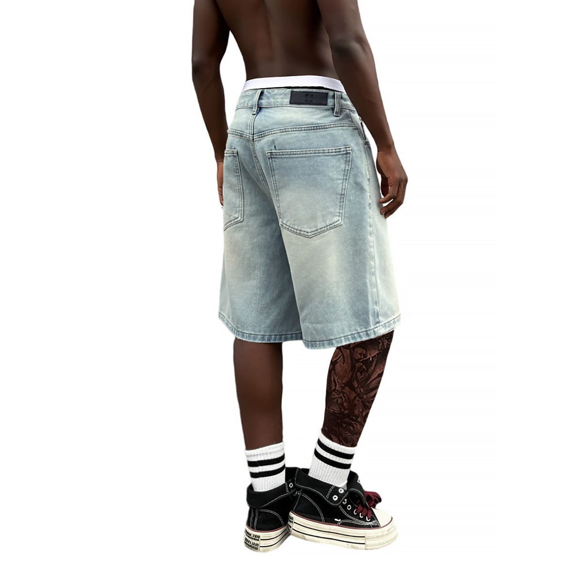 Metallschnallen-Kurze Baggy Je – Jeans Pants Fashion Men Bewertung und Preis