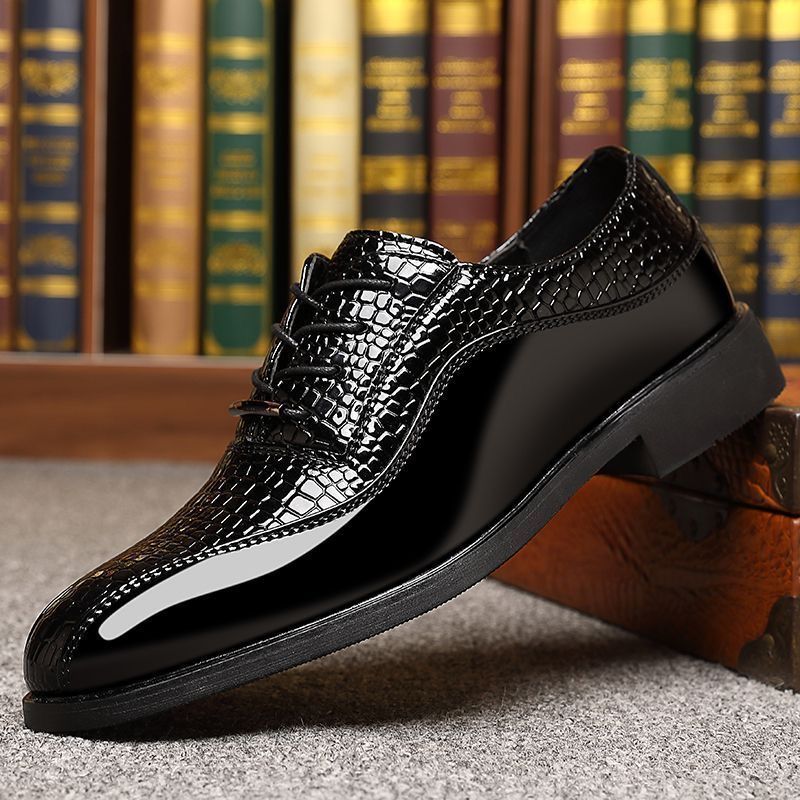 Herren Glänzende Lackleder Bri – Men'S Fashion Formal Bewertung und Preis