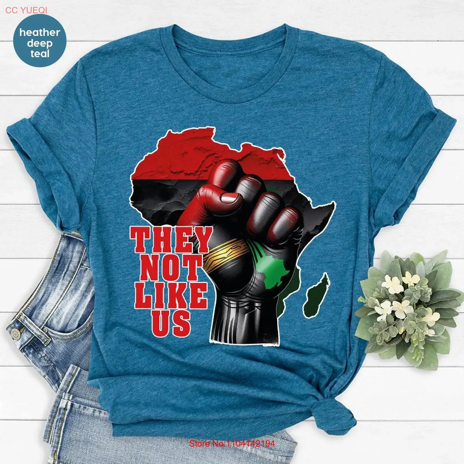 They Not Like Us T-Shirt, Afro – Men'S Fashion History Bewertung und Preis