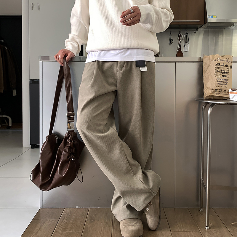 Frühjahr Herren Dunkelkhaki Ei – Men'S Fashion Khaki Pants Bewertung und Preis