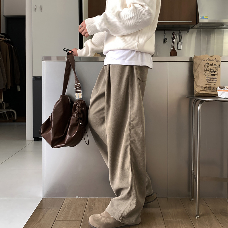 Frühjahr Herren Dunkelkhaki Ei – Men'S Fashion Khaki Pants Bewertung und Preis