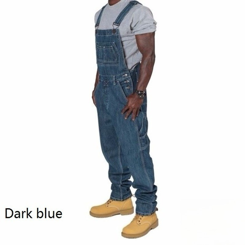 Herren-Jeans-Latzhose mit Träg – Men'S Fashion Loose Pants Bewertung und Preis