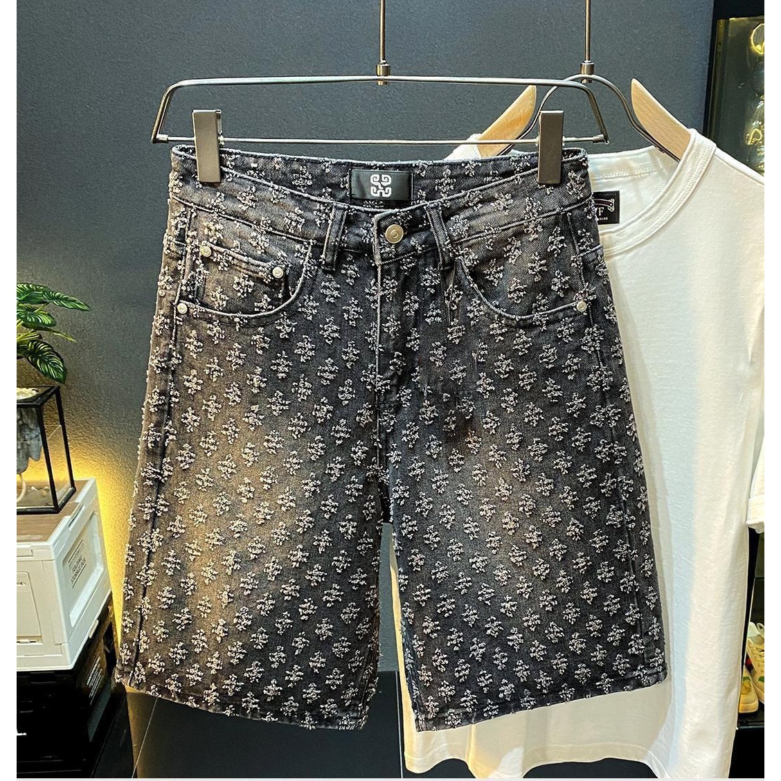 Sommer High-Street Denim-Short – Men'S Fashion Loose Pants Bewertung und Preis