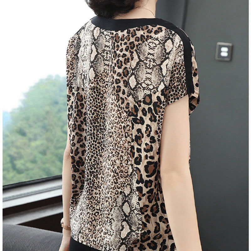 Kurzarm T-shirt frauen Leopard – Men'S Fashion For 70 Year Old Bewertung und Preis