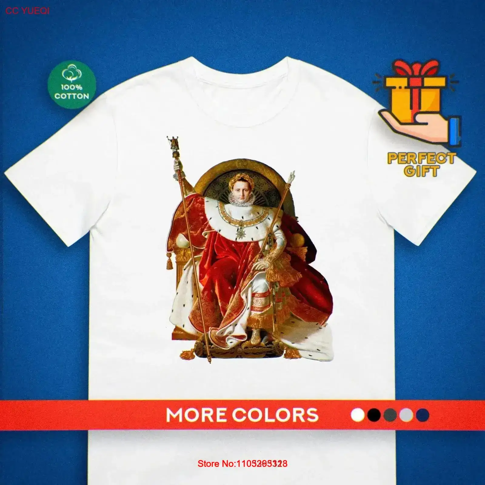 Napoleon-T-Shirt, Ingres-Gemäl – Men'S Fashion History Bewertung und Preis