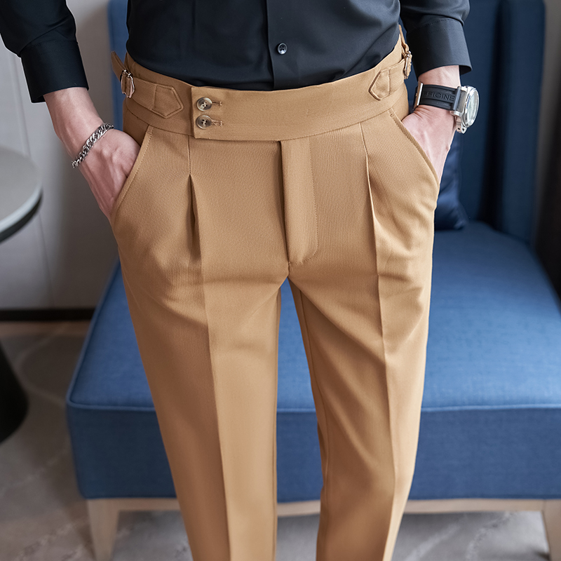 2026 Neue Schwarze Herrenanzug – Men'S Fashion Khaki Pants Bewertung und Preis