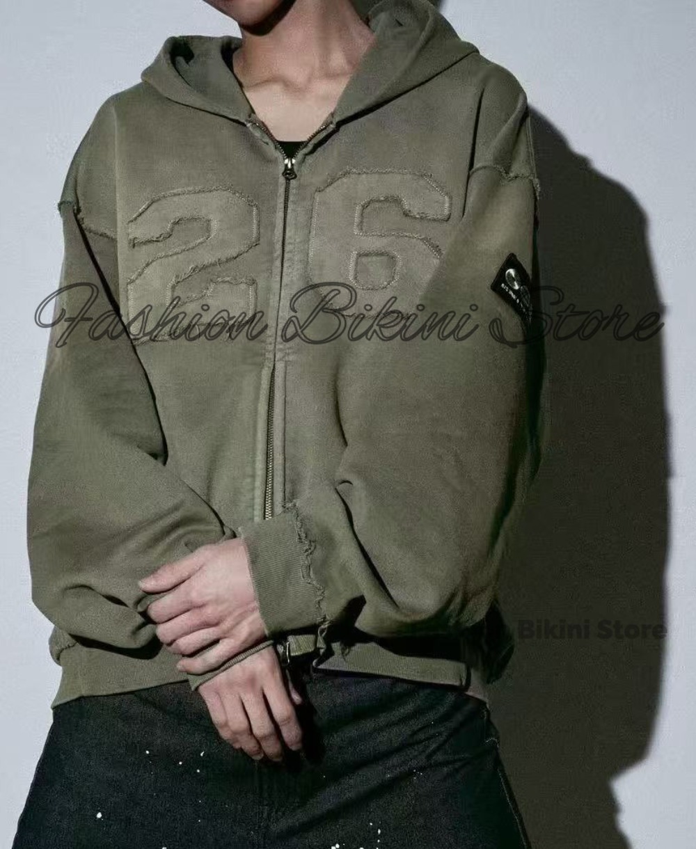NEUER gewaschener grauer Retro – Mens Fashion Zip Up Bewertung und Preis