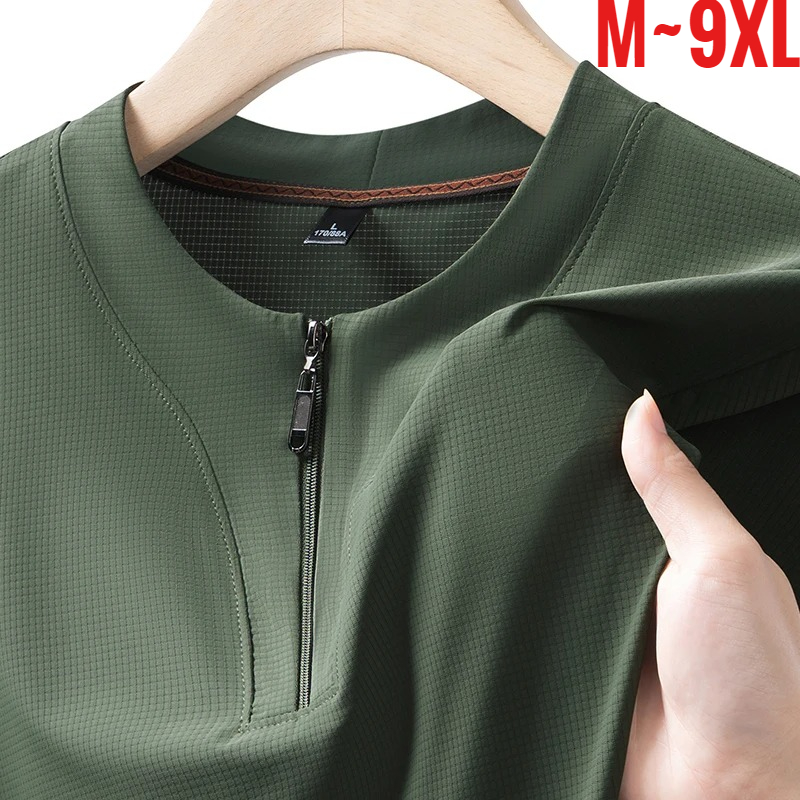 Große Größe 9XL Herren Ice Sil – Mens Fashion Zip Up Bewertung und Preis