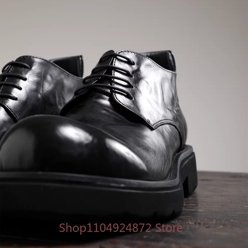 Luxuriöse Modische Runde Derby – Men'S Fashion Formal Bewertung und Preis