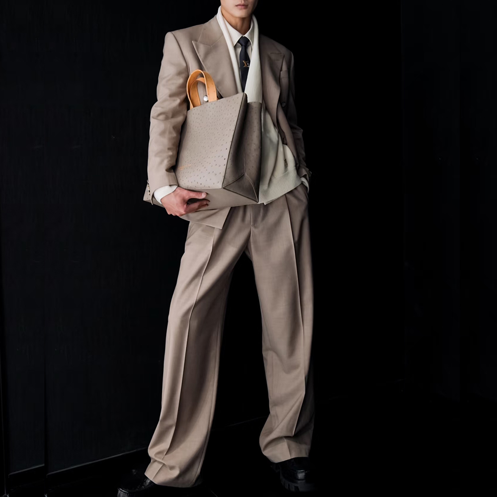 Modisches Khaki-Zweireiher-Her – Men'S Fashion Khaki Pants Bewertung und Preis