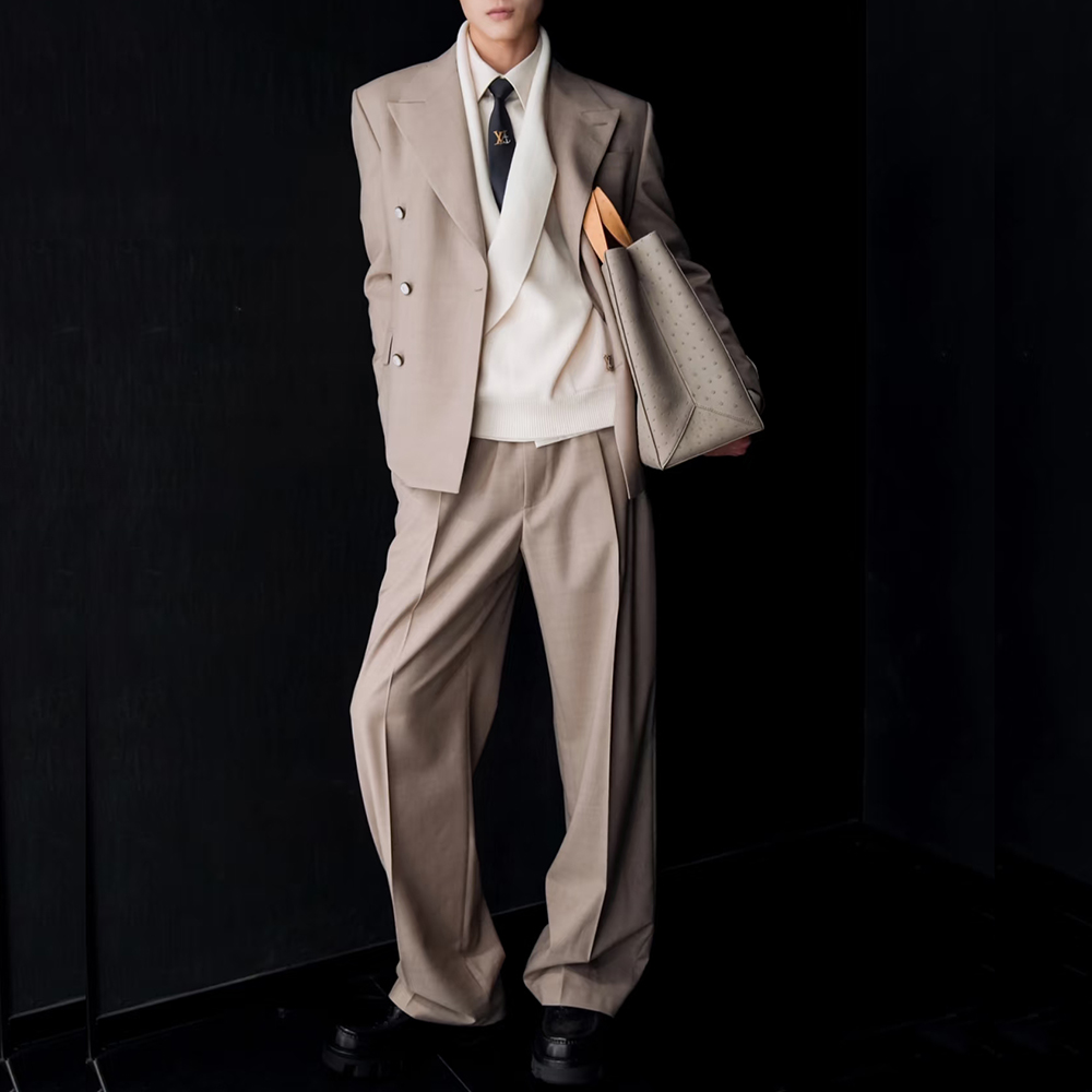 Modisches Khaki-Zweireiher-Her – Men'S Fashion Khaki Pants Bewertung und Preis
