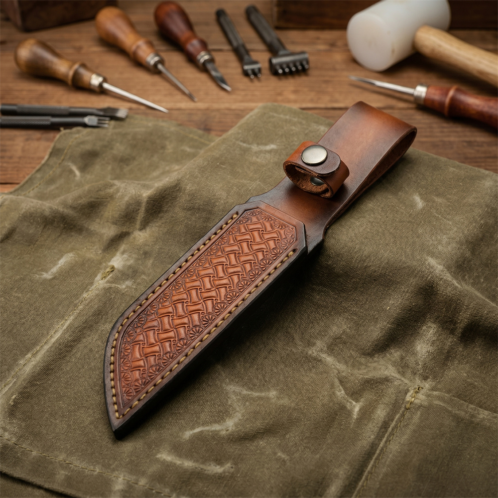 Braune Handgeprägte Leder-Mess – Leather Belt Braided Bewertung und Preis