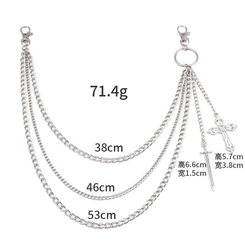 Hip Hop Schädel Kreuz Hosen Ta – Leather Belt Braided Bewertung und Preis