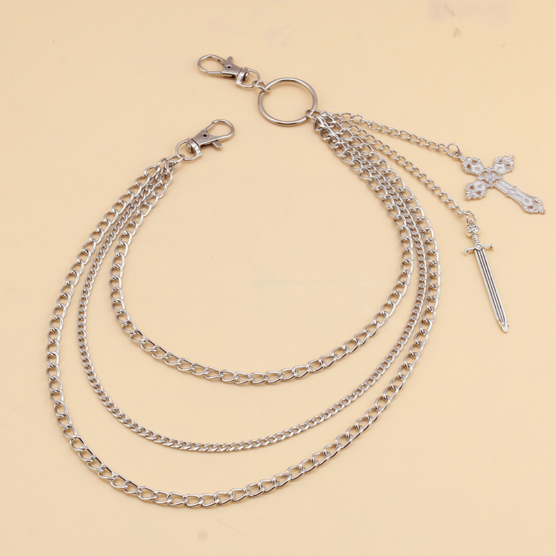 Hip Hop Schädel Kreuz Hosen Ta – Leather Belt Braided Bewertung und Preis