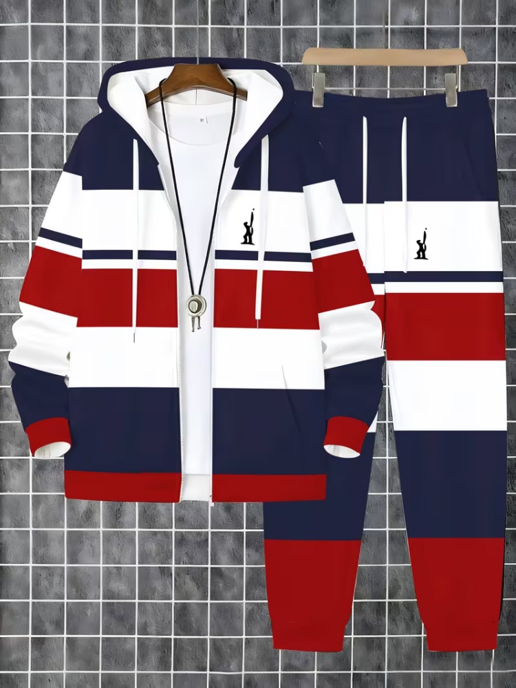 Herren Zip-Up Hoodie Trainings – Men'S Fashion Loose Pants Bewertung und Preis