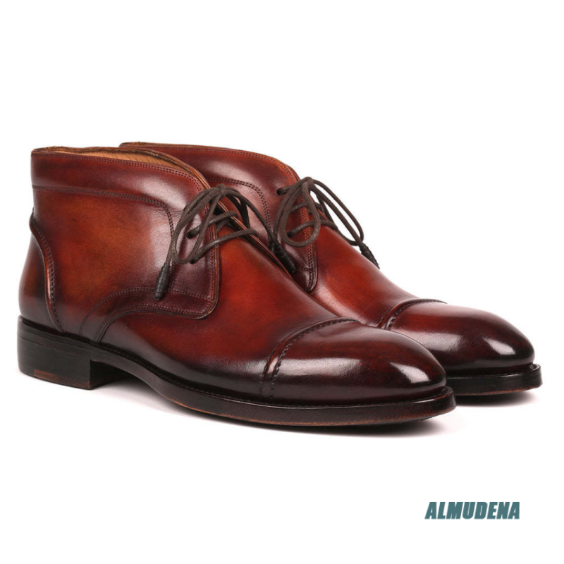 Dunkelbraune, polierte Leder-C – Men'S Fashion Formal Bewertung und Preis